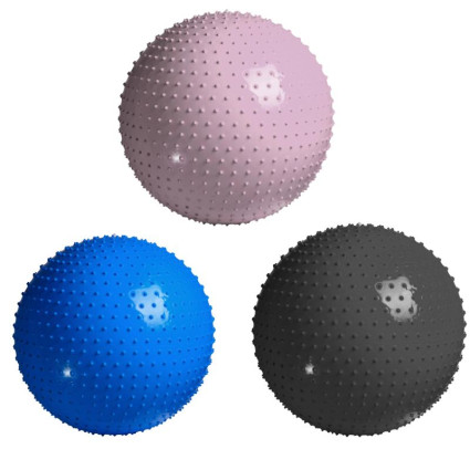 4FIZJO Piłka rehabilitacyjna z wypustkami 65 cm, kolory do wyboru